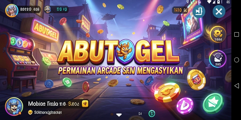 Screenshot gameplay ABUTOGEL yang seru dan berwarna-warni.