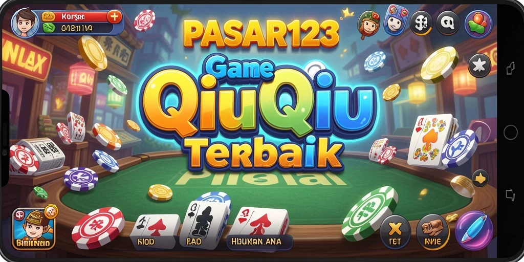 Screenshot gameplay PASAR123 yang menunjukkan pertandingan QiuQiu yang seru.