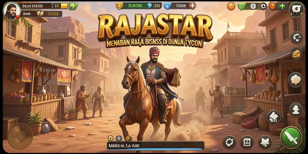 Tampilan visual menarik gameplay RAJASTAR yang mengasyikkan.