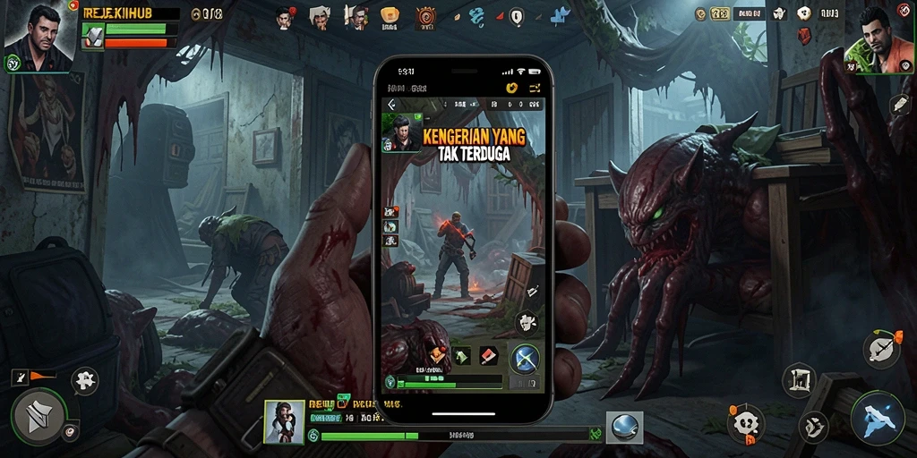 Tampilan gameplay <strong>REJEKIHUB</strong> yang mencekam dan penuh ketegangan.