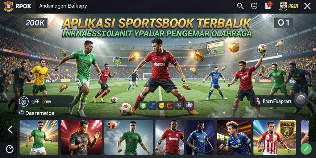 Tampilan gameplay RPOK dengan taruhan olahraga yang interaktif.