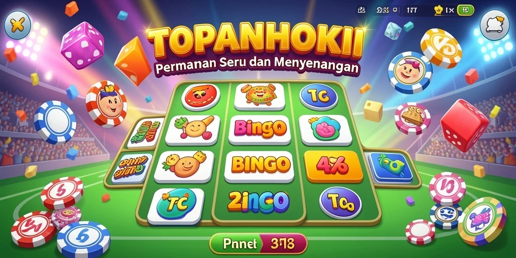 Tampilan gameplay Bingo yang seru dan interaktif di TOPANHOKI.